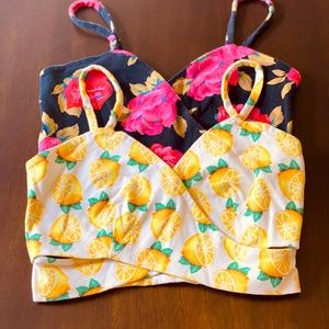 Two cute crop tops from Anthropologie